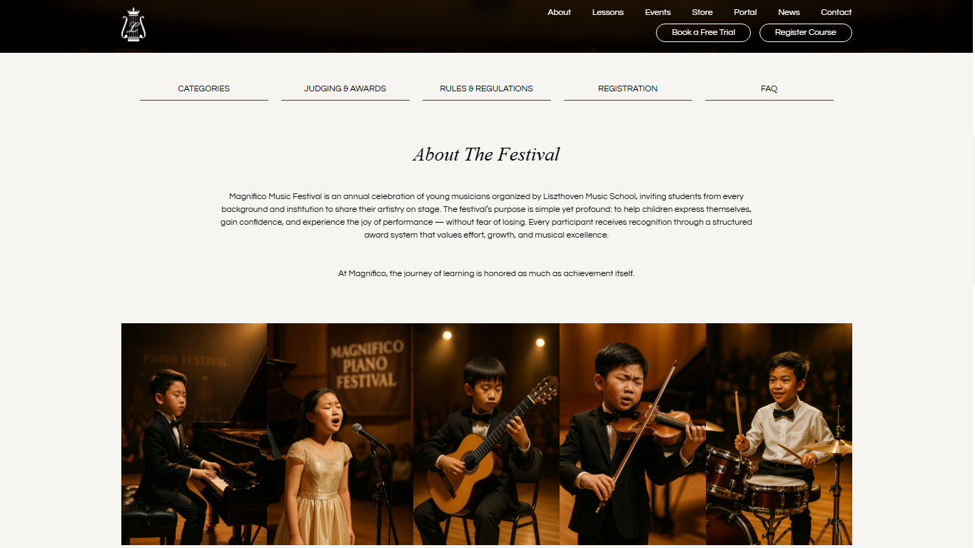 Liszthoven Web screenshot 2